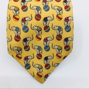 Brooks Brothers Silk Circus Elephant Silk Tie